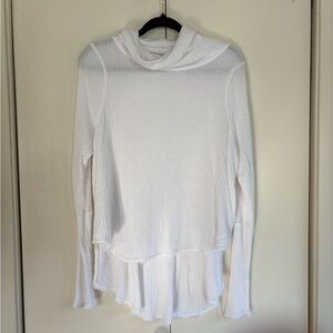 We The Free White Textured Hoodie